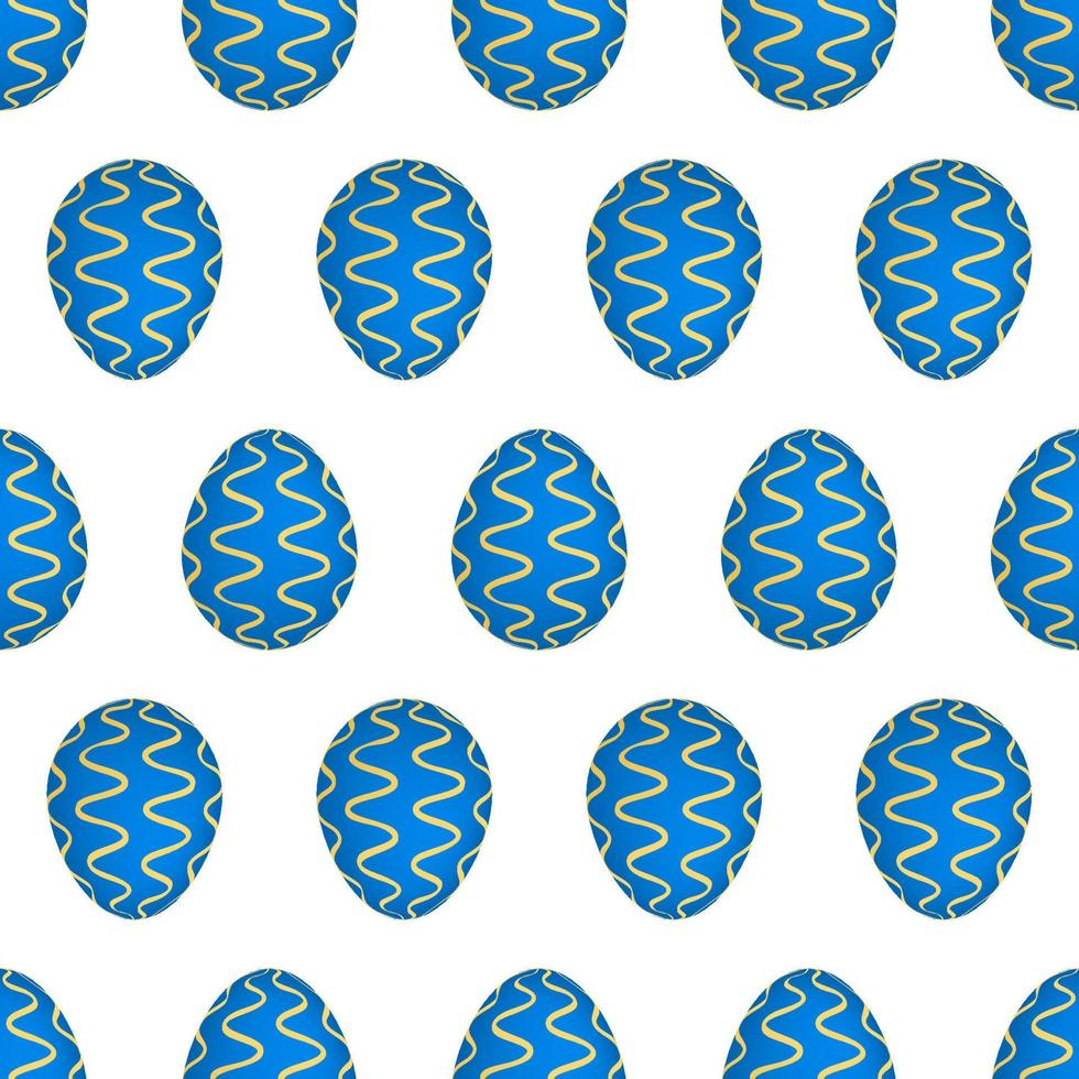Seamless pattern with colorful Easter eggs. Vector illustration