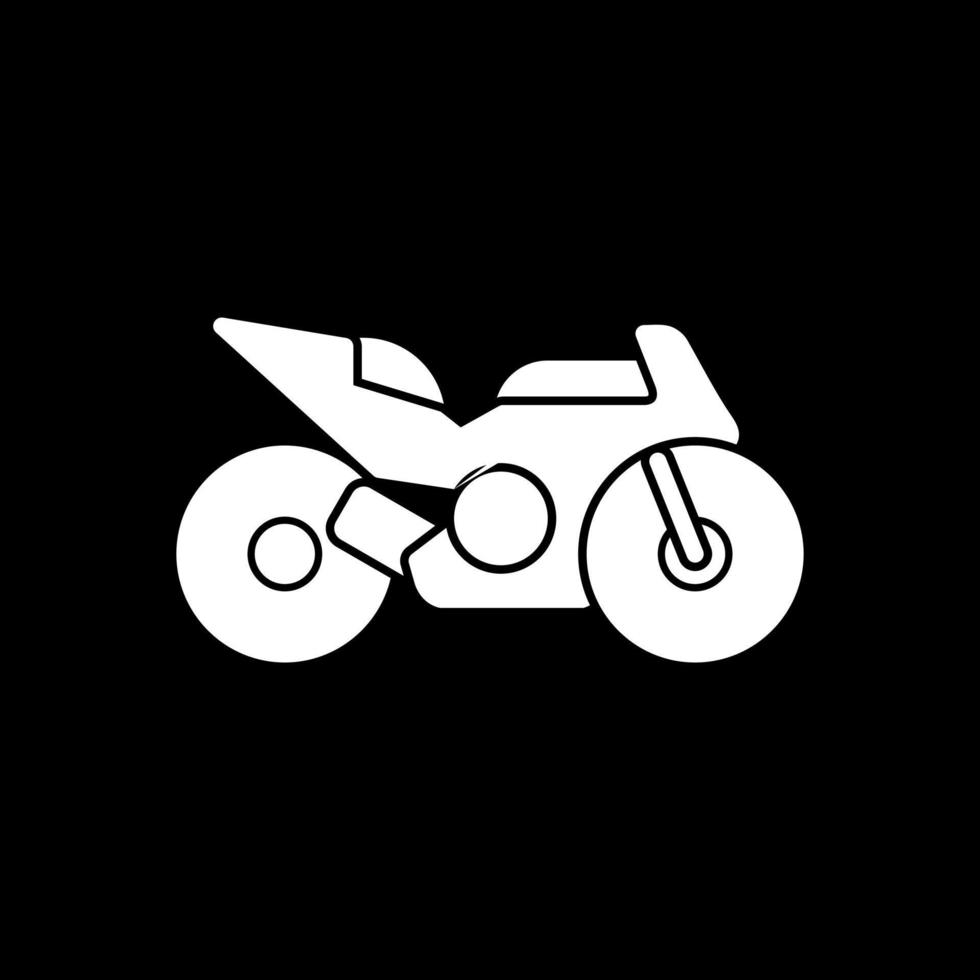 Race Bike Vector Icon Design