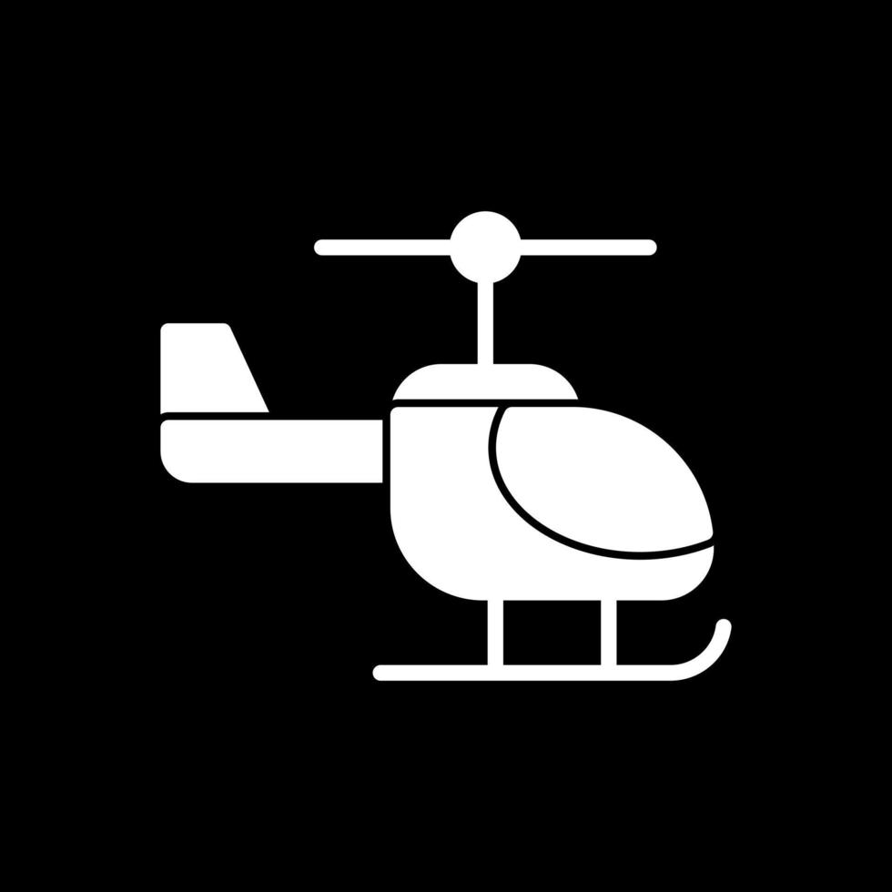 Helicopter Vector Icon Design