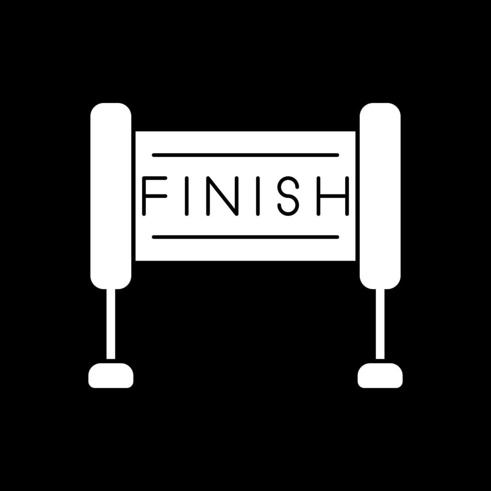 Finish Line Vector Icon Design
