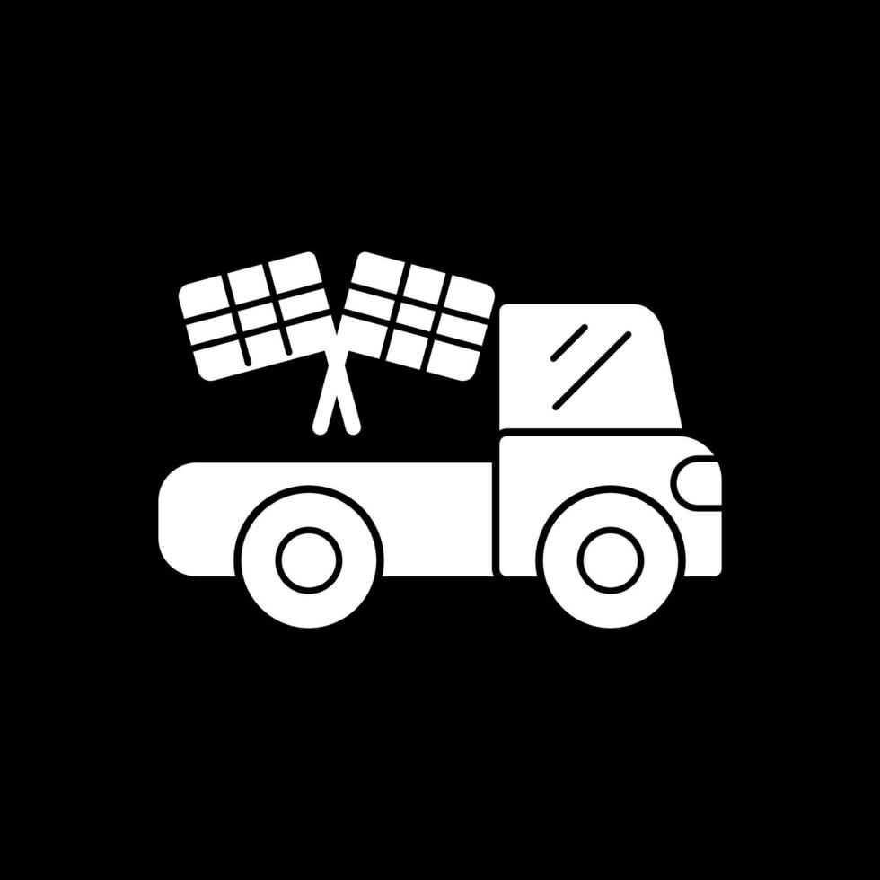 Race Truck Vector Icon Design