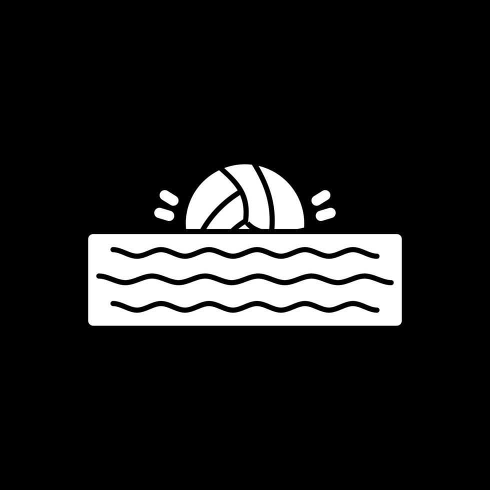 diseño de icono de vector de waterpolo