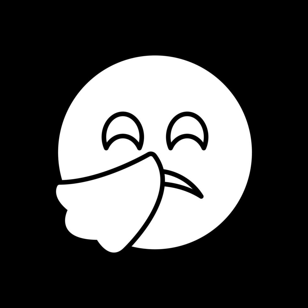 Sneezing Face Vector Icon Design