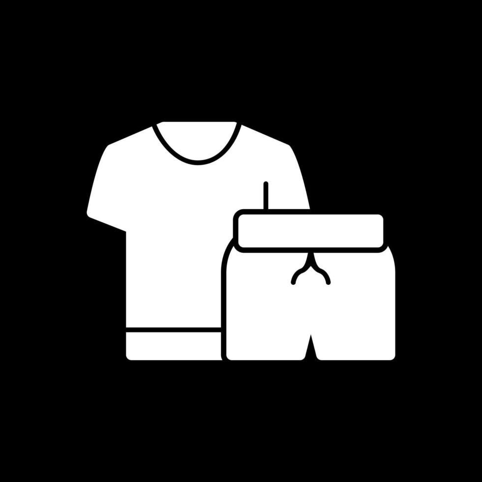 diseño de icono de vector de ropa de ejercicio