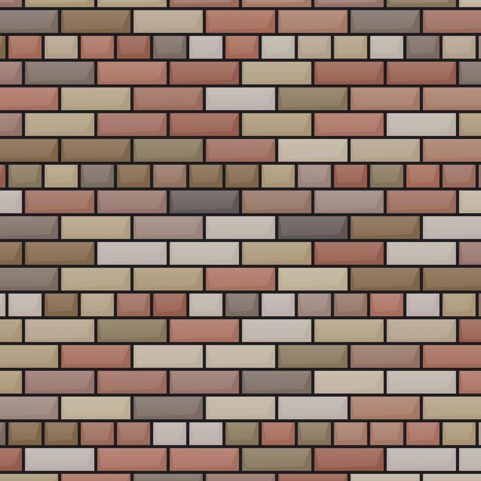 Grey brick wall background. Vector illustration