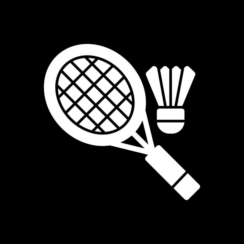 diseño de icono de vector de bádminton