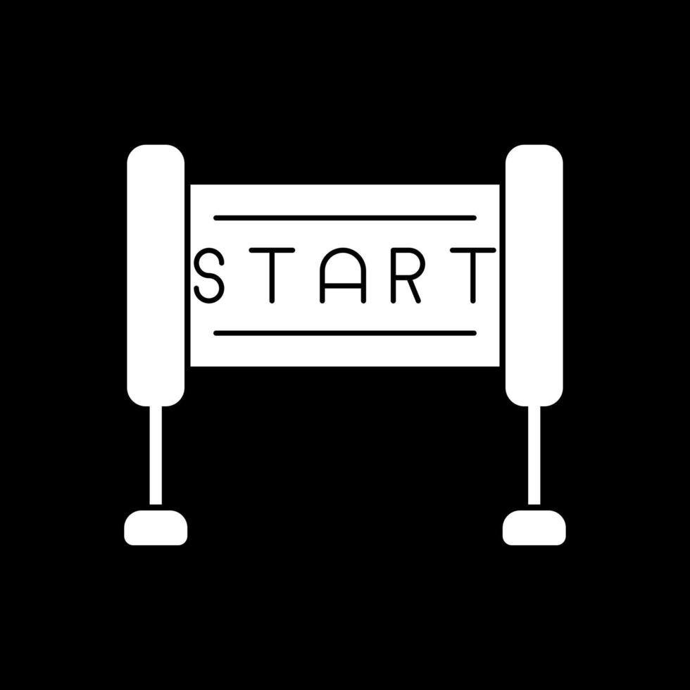 Race Start Vector Icon Design