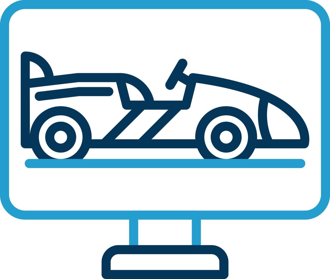 Race Screen Vector Icon Design