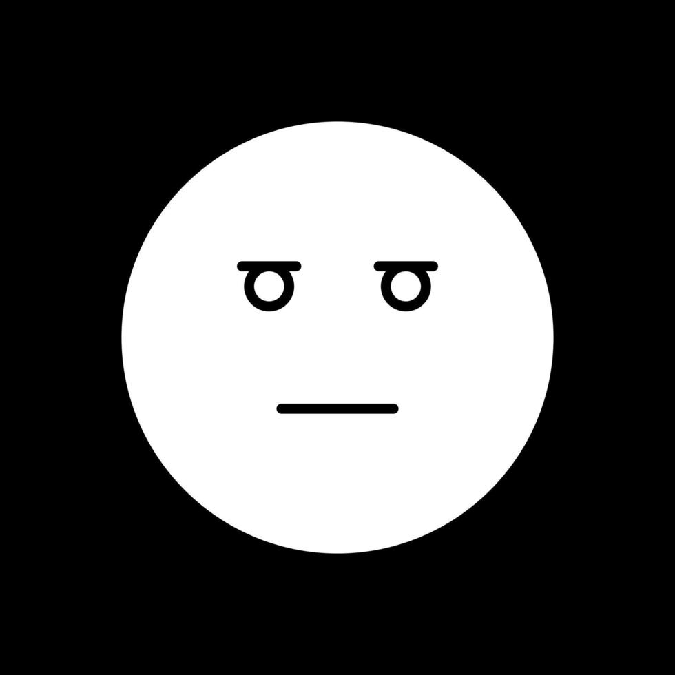 Expressionless Face Vector Icon Design