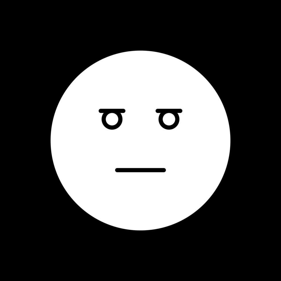 Expressionless Face Vector Icon Design