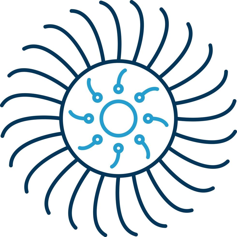 Anemone Vector Icon Design