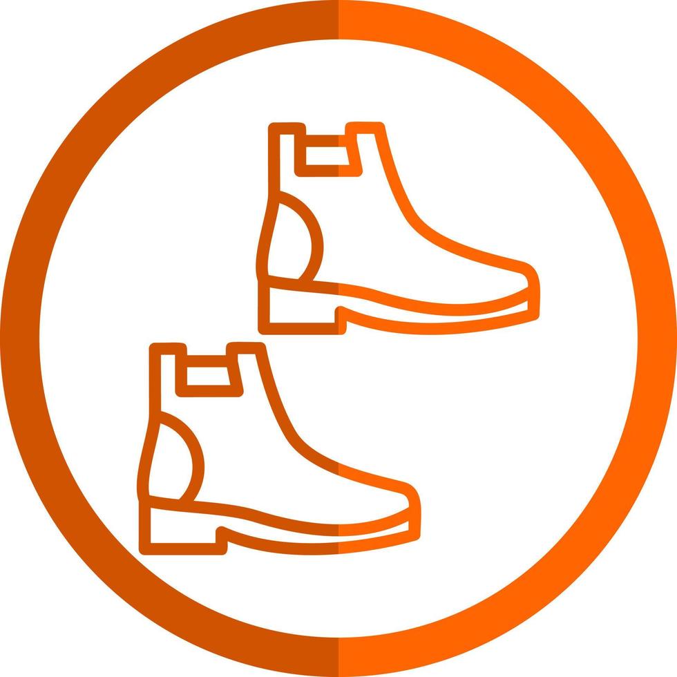 diseño de icono de vector de botas