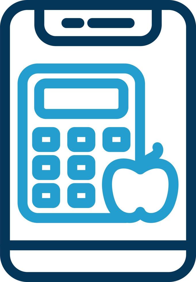 Calorie Calculator Vector Icon Design