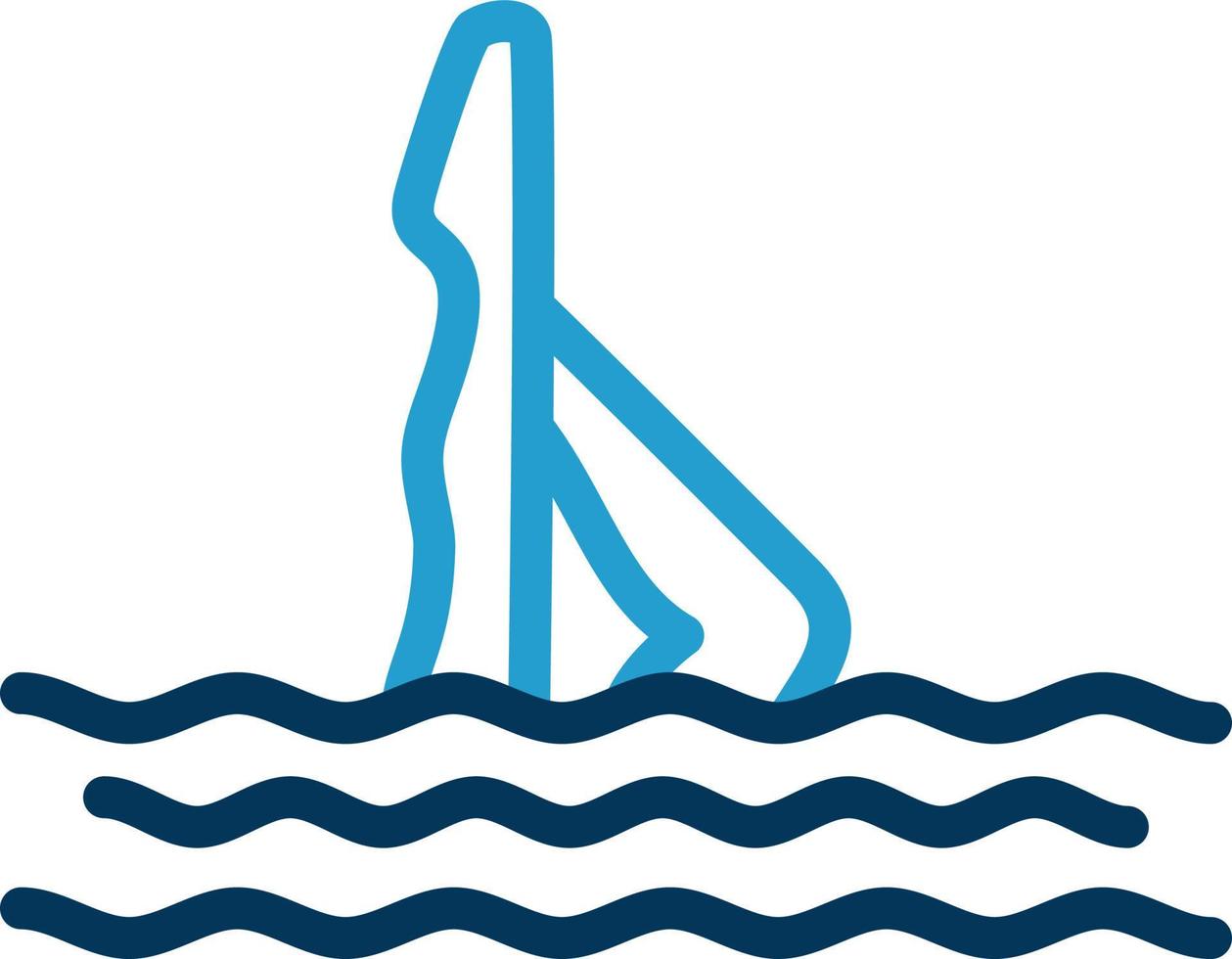 Synchronised Swimming Vector Icon Design