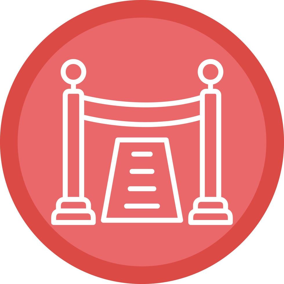 Red Carpet Vector Icon Design