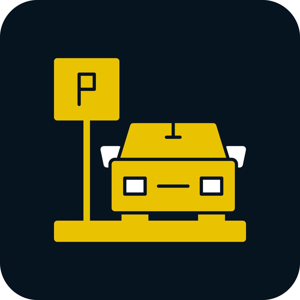 Parking Area Vector Icon Design