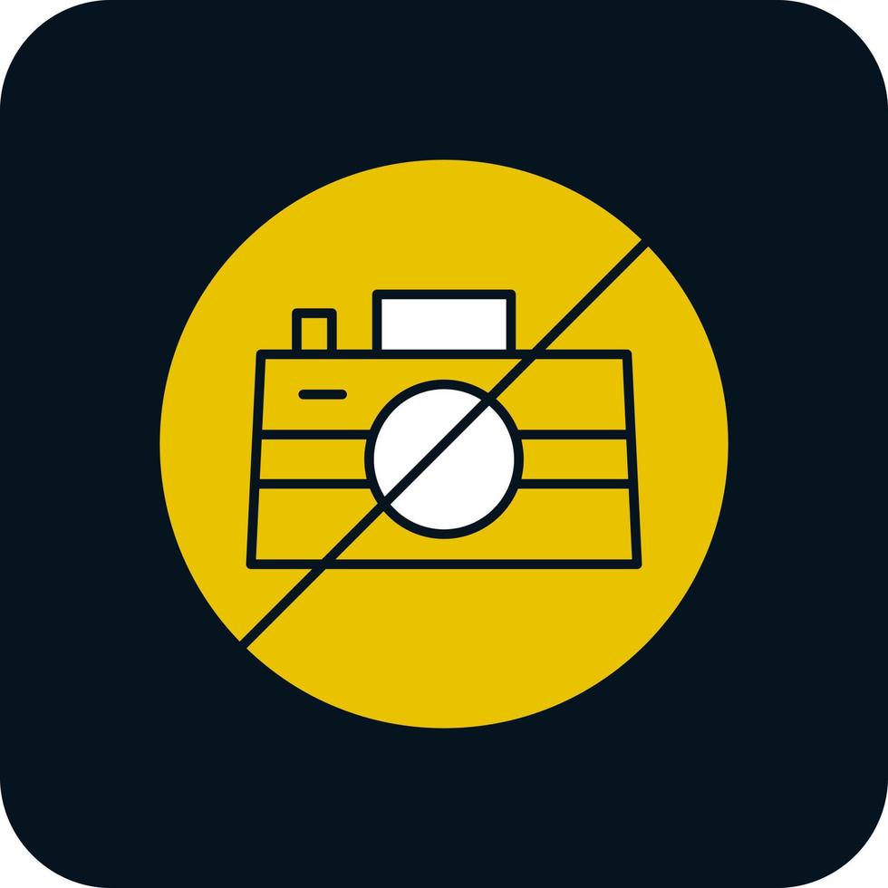 No Camera Vector Icon Design