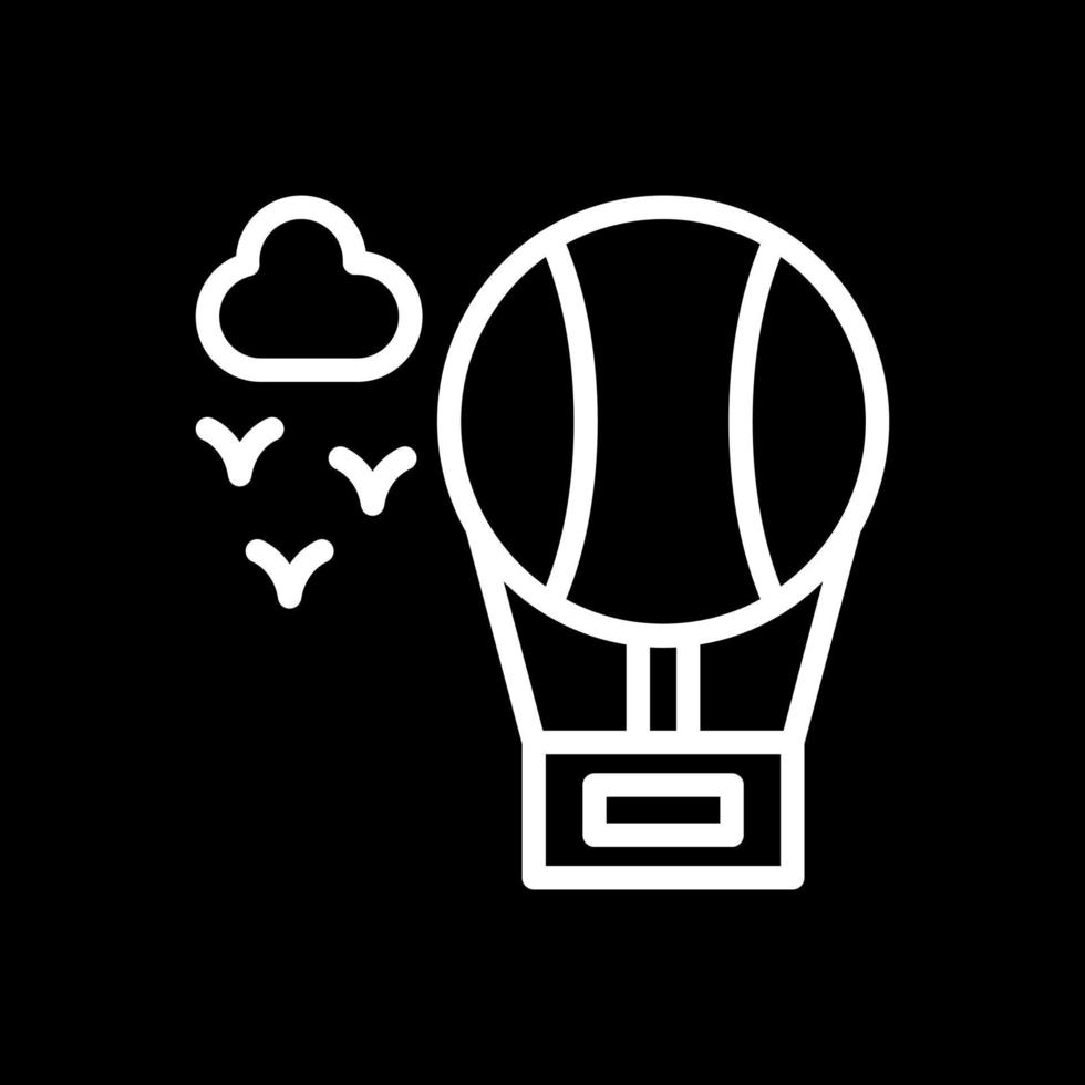 Air Balloon Vector Icon Design