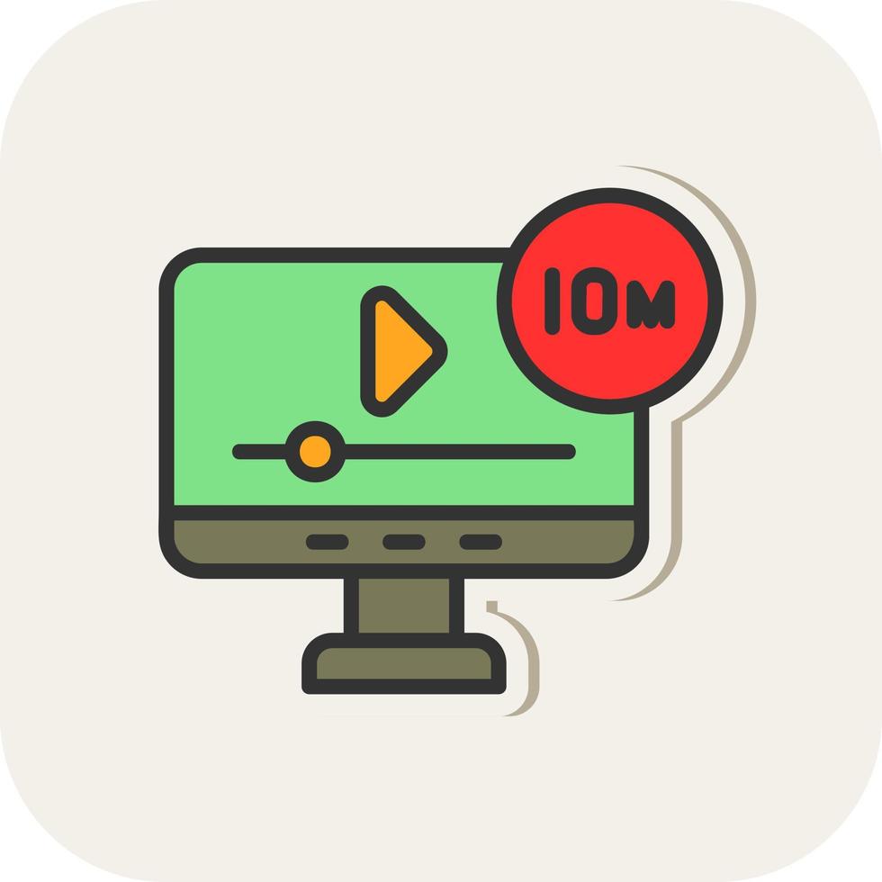 Short Film Vector Icon Design