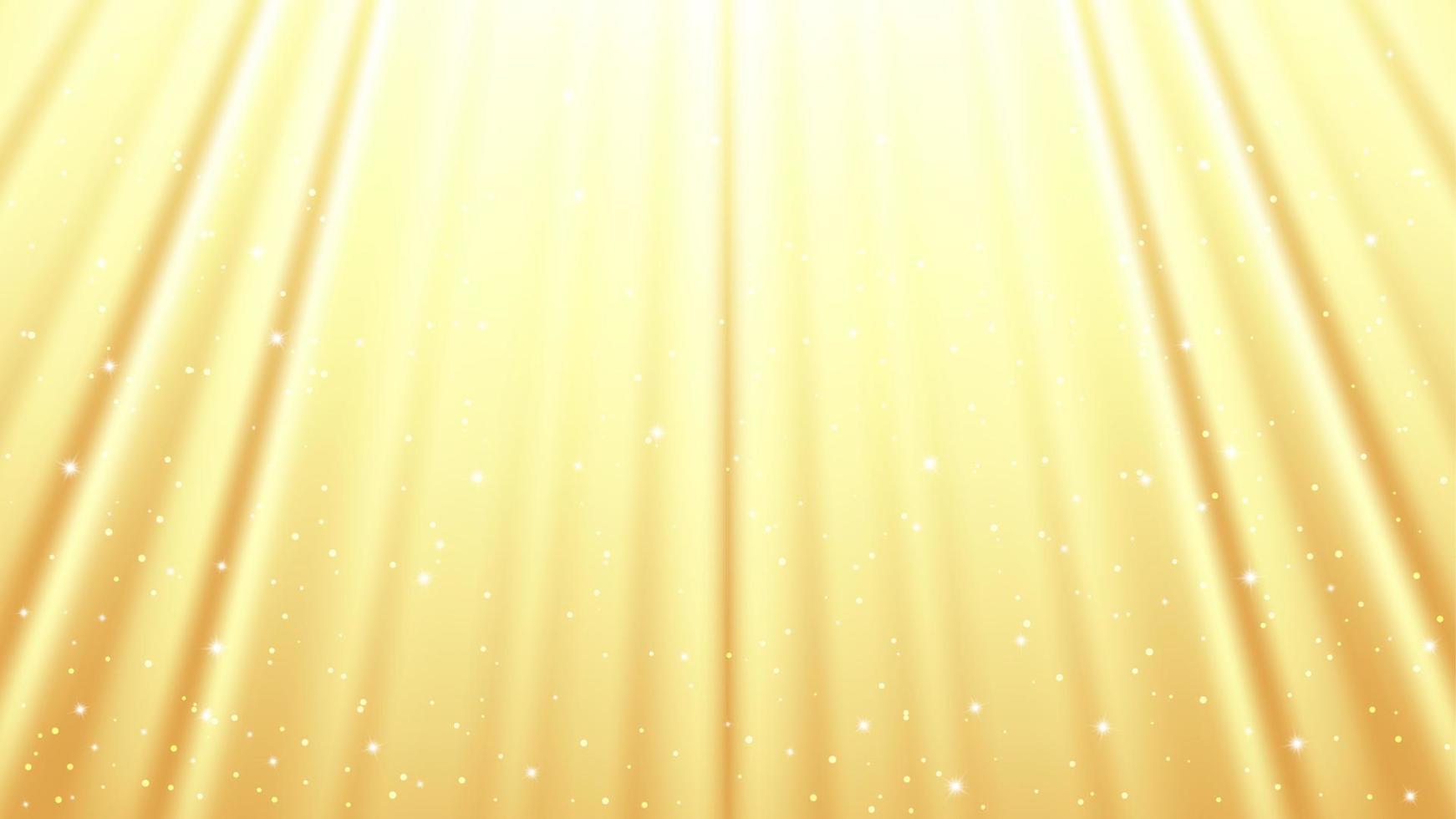 Sunlight rays background with light effects. Yellow backdrop with light of radiance. Vector illustration