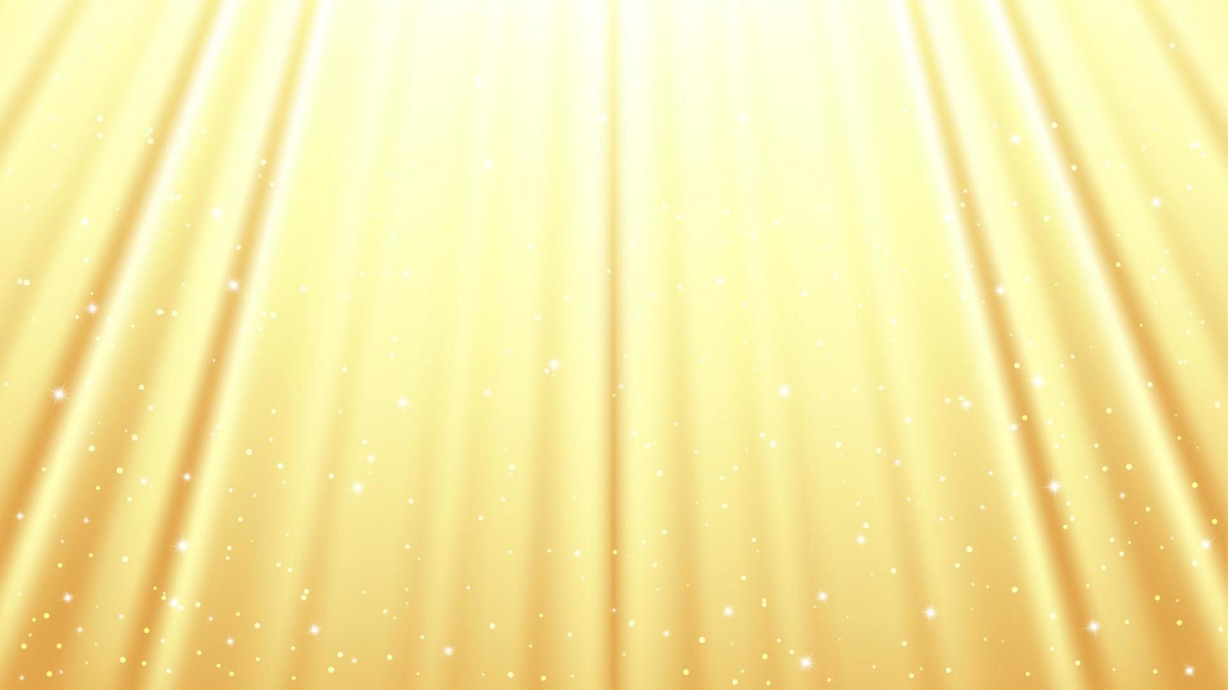 Sunlight rays background with light effects. Yellow backdrop with light of radiance. Vector illustration