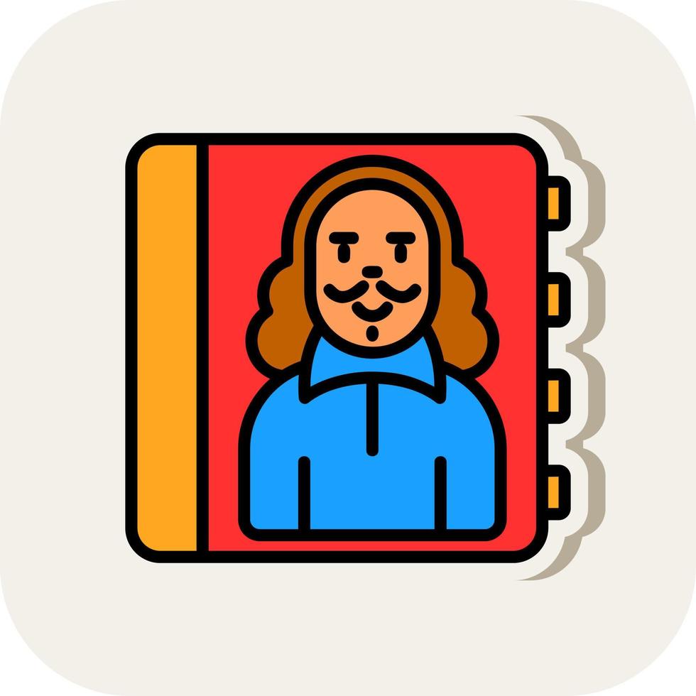 Biography Vector Icon Design