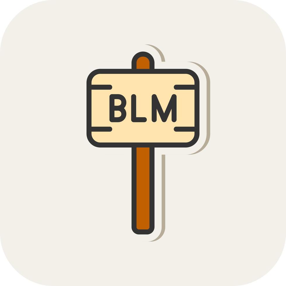 Black Lives Matter Vector Icon Design