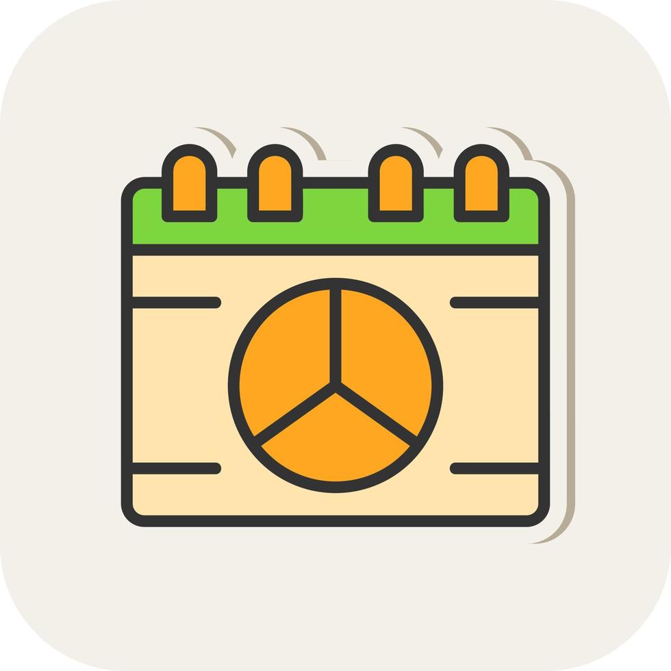 Peace Calendar Vector Icon Design