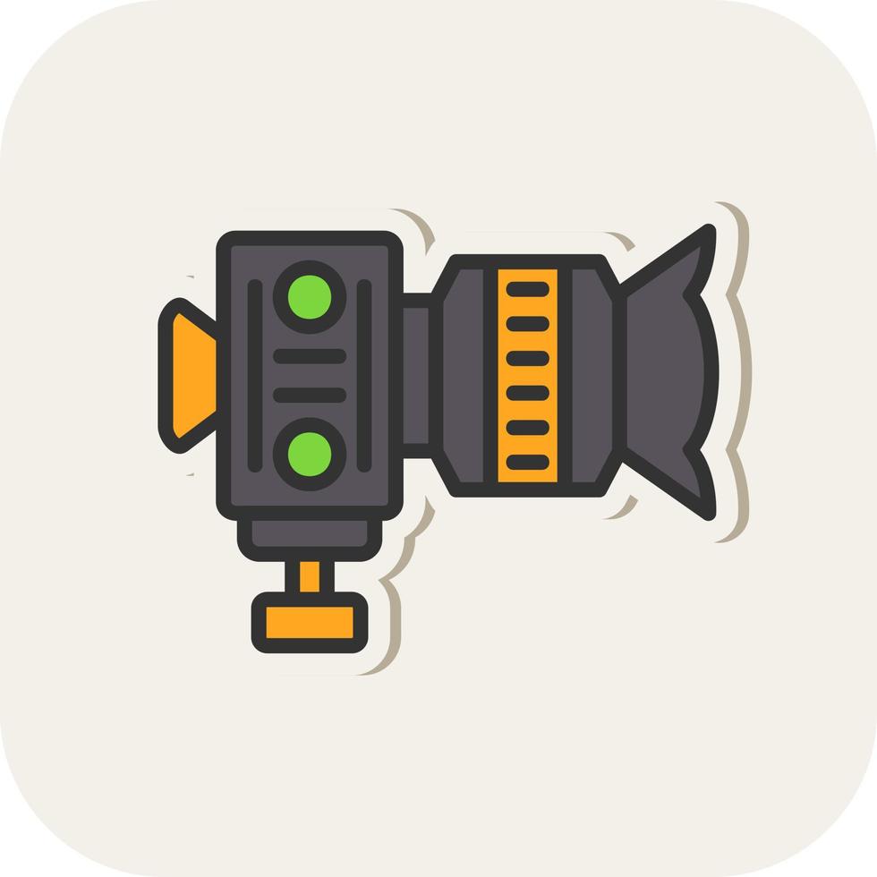 Dslr Camera Vector Icon Design