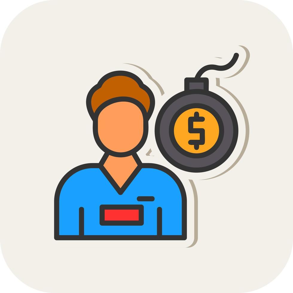 Debt Vector Icon Design