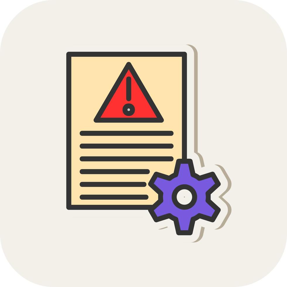Risk Management Vector Icon Design