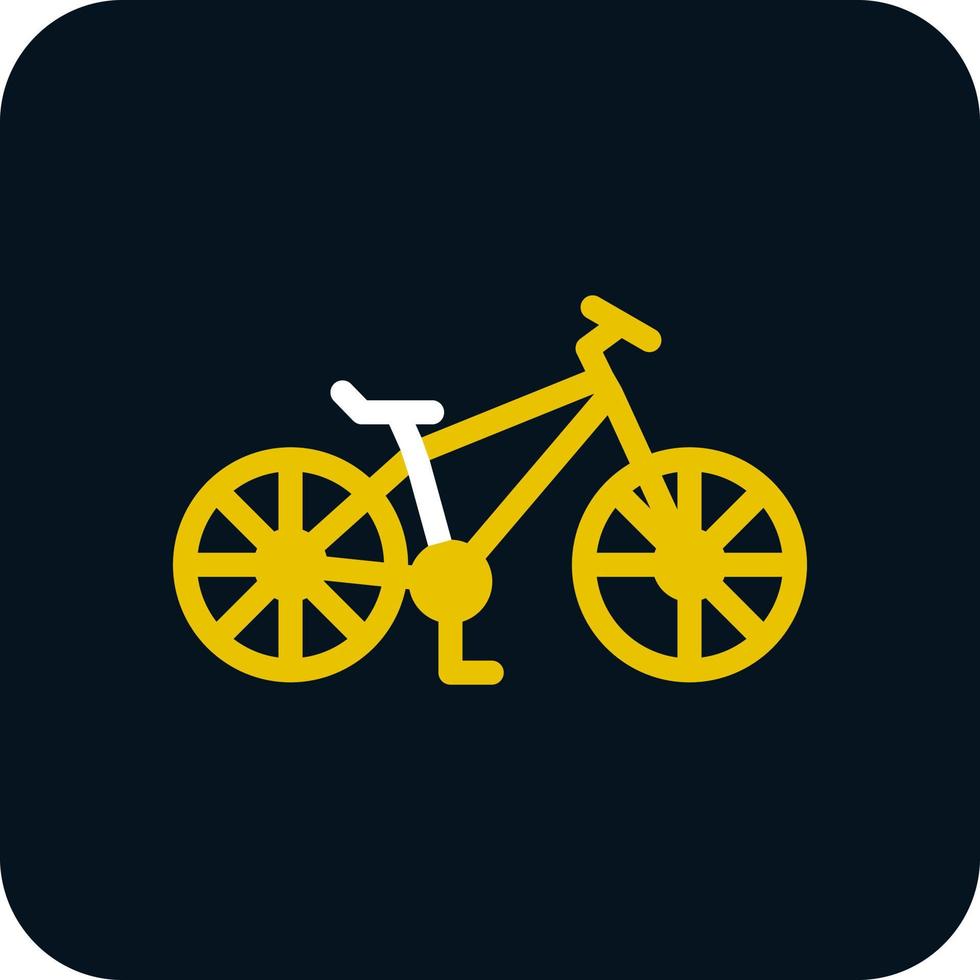 diseño de icono de vector de bicicleta de montaña