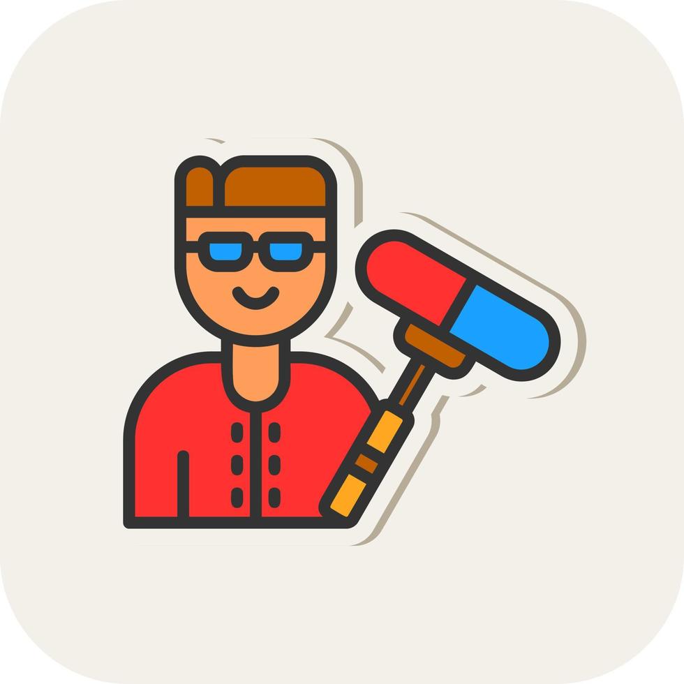 Boom Operator Vector Icon Design