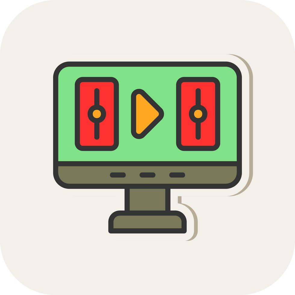 Video Editing Vector Icon Design