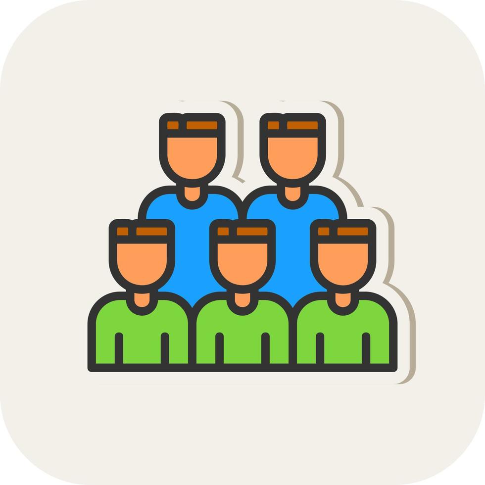 Crowd Vector Icon Design