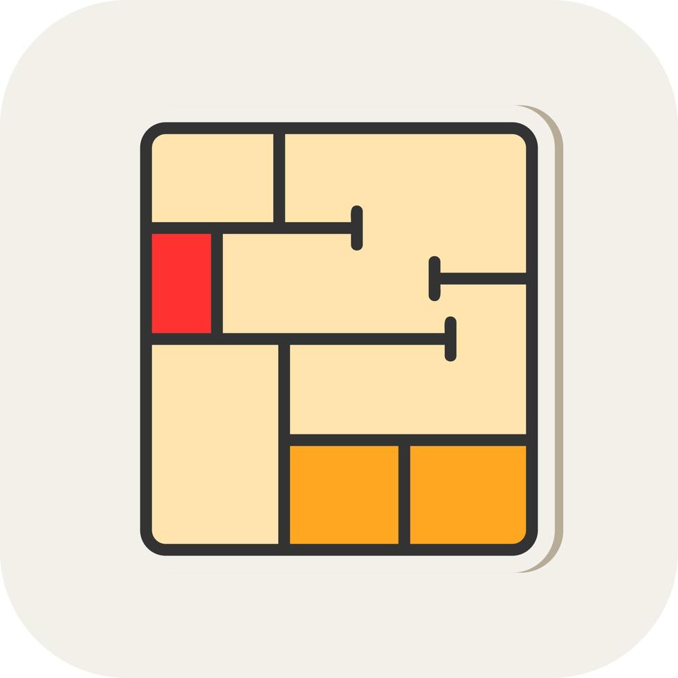 Floor Plan Vector Icon Design