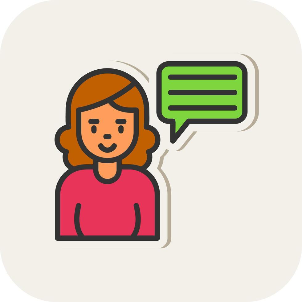 Speech Vector Icon Design
