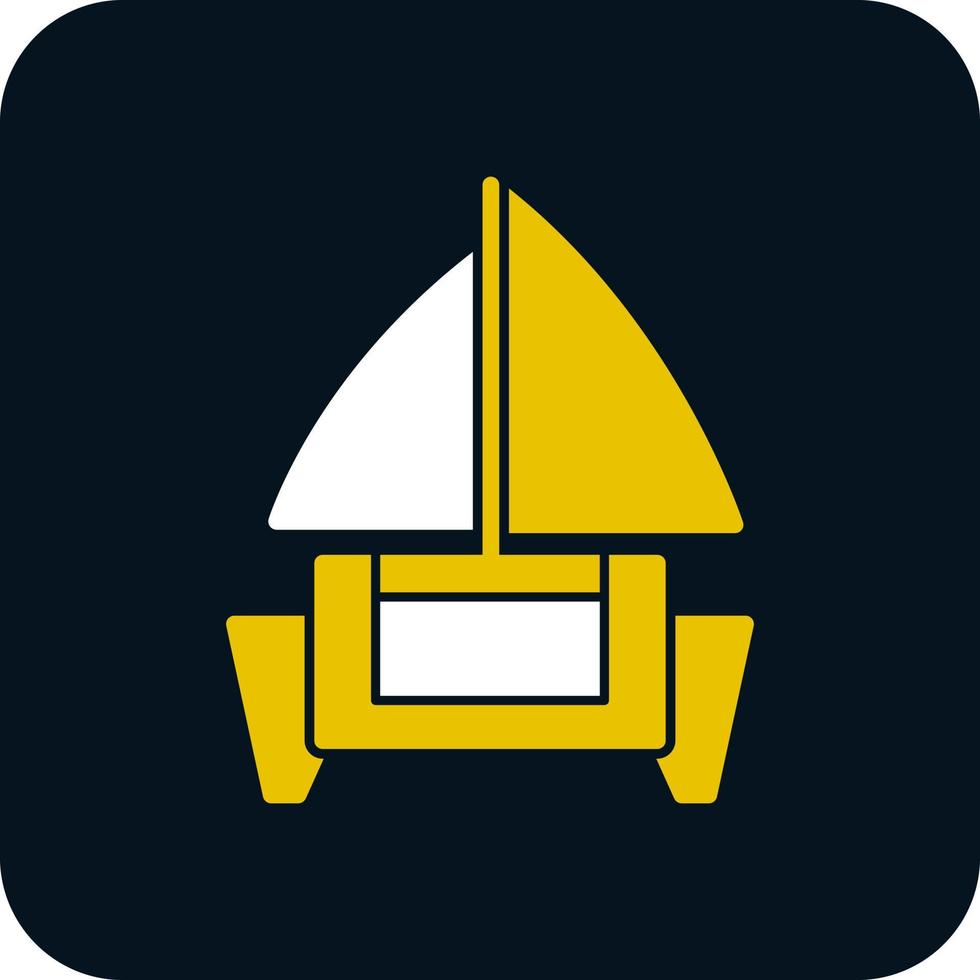 diseño de icono de vector de catamarán