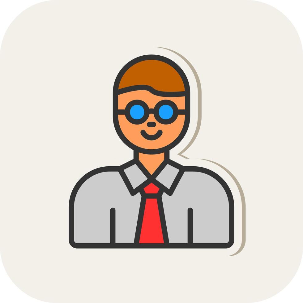 Professor Vector Icon Design