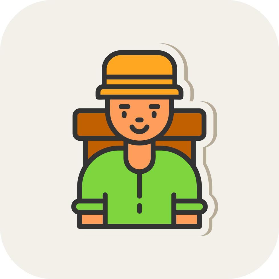Traveller Vector Icon Design