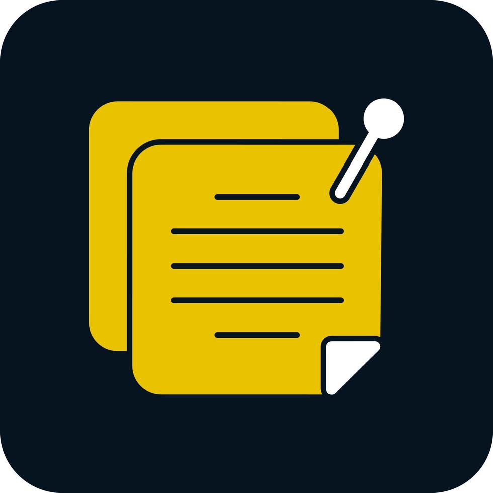 Sticky Note Vector Icon Design