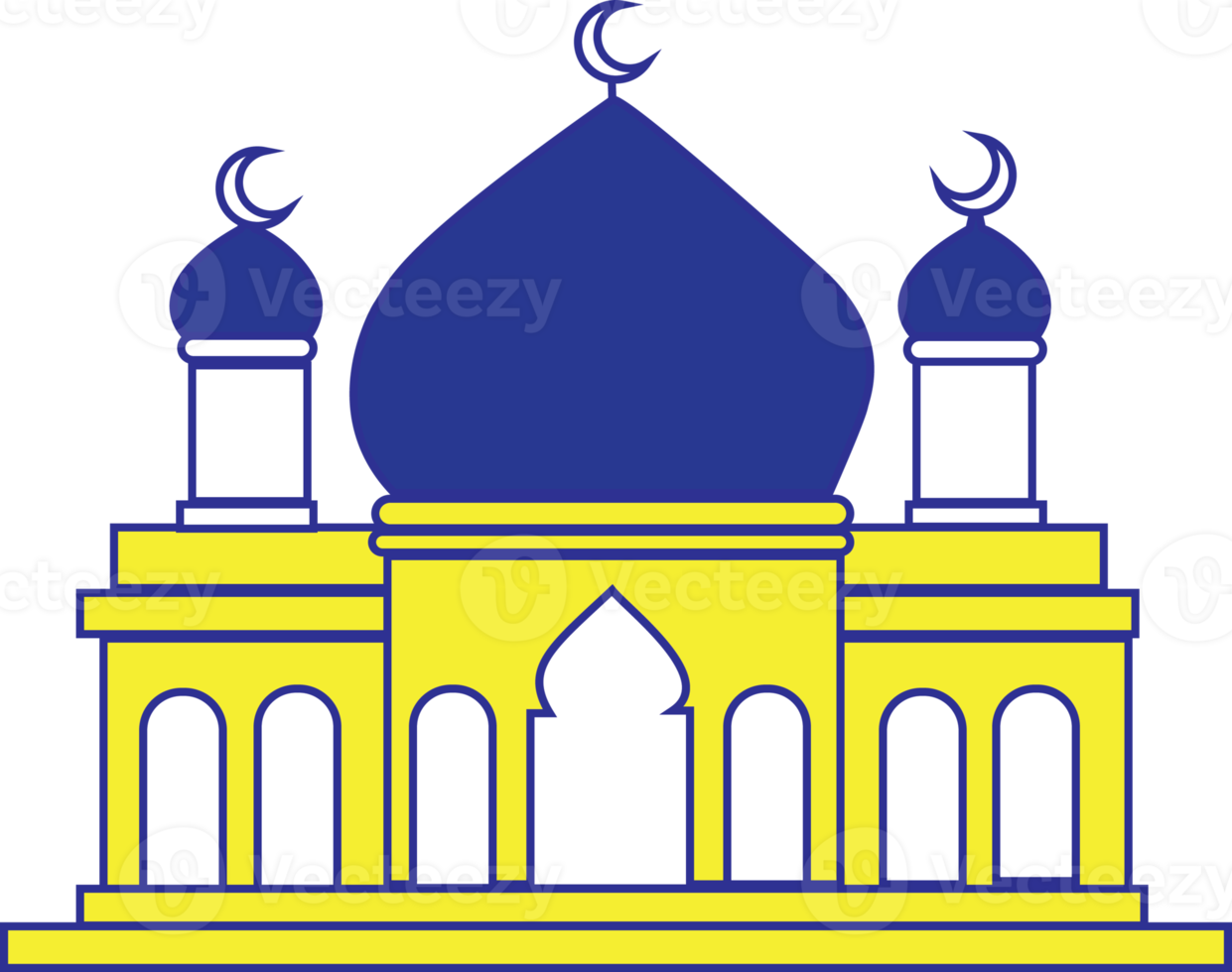 mosquée icône. de une mosquée icône isolé sur blanc Contexte. png