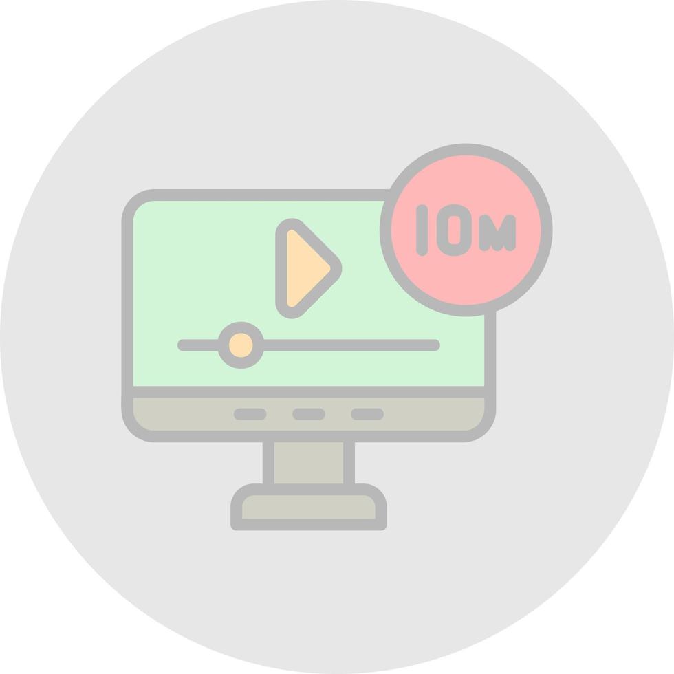 Short Film Vector Icon Design