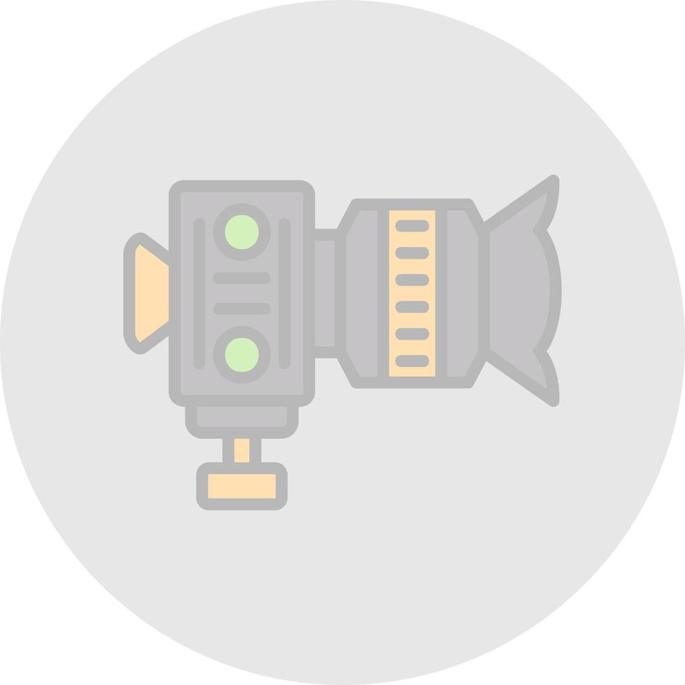 diseño de icono de vector de cámara dslr