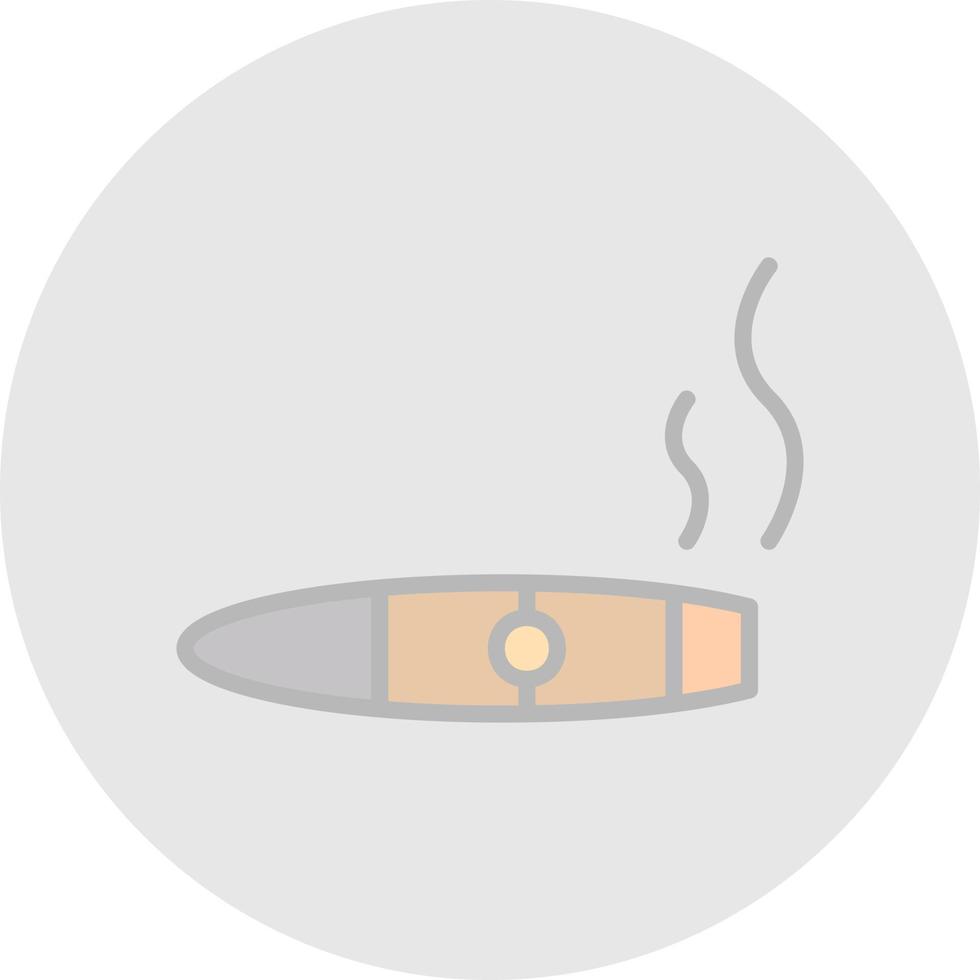 Cigar Vector Icon Design