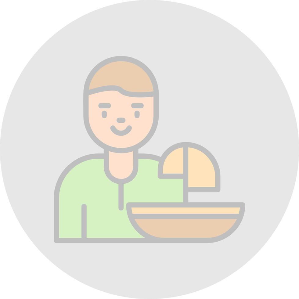 Windsurfer Vector Icon Design