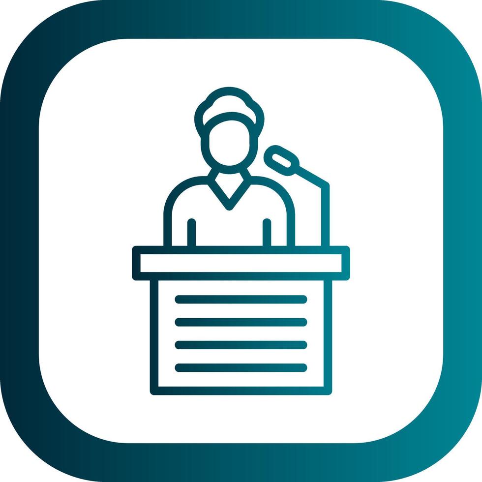 Spokesperson Vector Icon Design