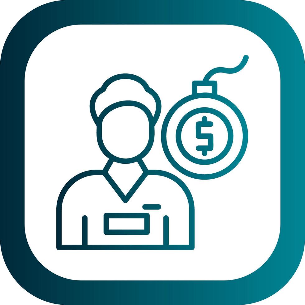 Debt Vector Icon Design