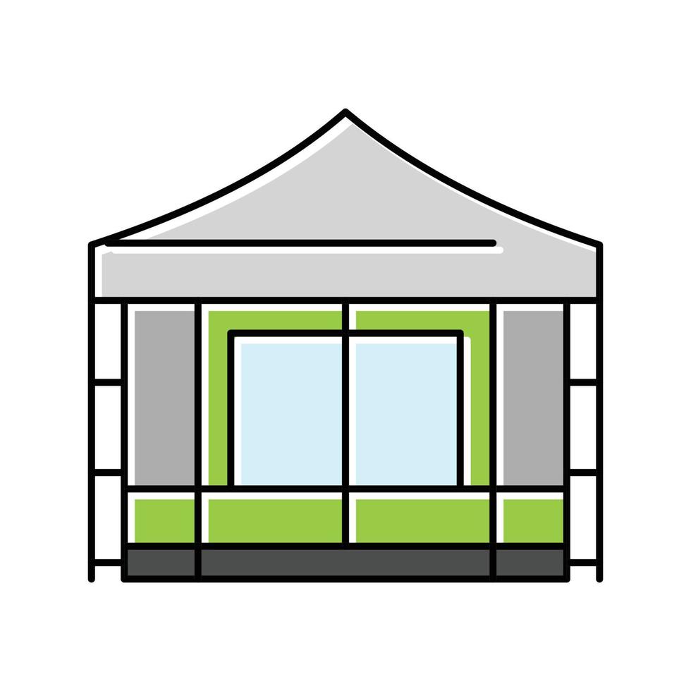 house tent vacation color icon vector illustration
