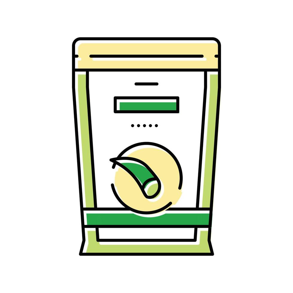 powder aloe vera color icon vector illustration